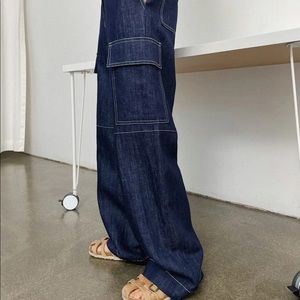 The Frankie Shop Lomi Cargo Denim Pants